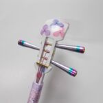 かんざし「三味線」白練８（紫陽花）