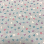 キュート💕　ミニミニハート生地　水色