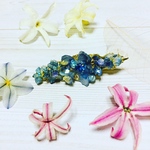 お花 レジン ヘアクリップ
