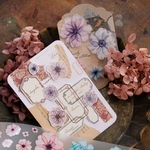 ★再入荷★[樂意] [LY-072P] 翦花(Begonia)花柄 ツヤ消しPETマスキングテープ(剥離紙付き)