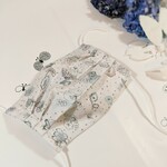 新色*パウダースノー ミナペルホネン プリーツマスク ノーズワイヤー入   メモリーズオブレイン