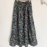 ＊fruits & flowers♪ロングティアードスカート(navy)＊