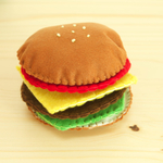 布フェルトおままごと　ハンバーガー(ハンバーグ)