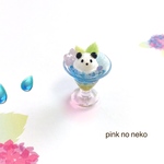 パンダさんの紫陽花パフェ