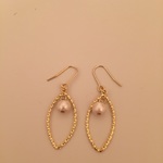 ピアス ゴールド パール コットンパール イヤリング