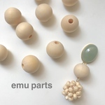 wood beads 14ミリ8p
