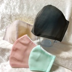 シュシュのシフォン生地を使った　立体型手作りマスク♪  