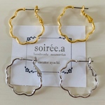 cloud foop pierce ✳︎クラウドモチーフのフープピアス