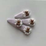 flores bear triangle pin