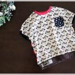 【120size】ビッグカットソー☆bike×ボーダー