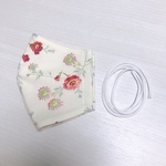 立体インナーマスク(花柄赤ピンク)
