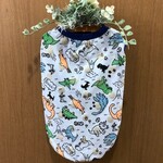 カラフル恐竜タンク　コーギーMサイズ