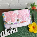 【Ｓ様専用ご予約ページ】]ハワイアンキルト《Pink & Purple Plumeria》マルチケース