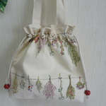 ★巾着みたいなトートバック★ドライフラワー・小
