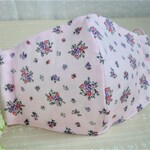 大人の立体マスク☆花柄ピンク