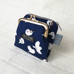 miniwallet　二つ折りミニ財布　ポーチ　カードケース　シマエナガ