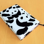 カモフラパンダ柄のブックカバー＊文庫本