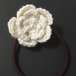 お花のヘアゴム＊ホワイト