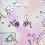 ゆめかわGothic Bijouxピアス♡(Heart)