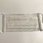 【仕立て屋さんのマスク♪　シルク　白　鼻・口元ワイヤー入り】