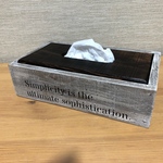 ティッシュケース　木製