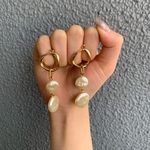 ぽこぽこパールゴールドピアス