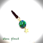 再販♡まあるい地球と流れ星のスマホピアス