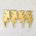 Gold Mirror Lightening Pendant Tops