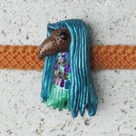 帯留めブローチ 《　Amabie／カラーメタリック　》Sandar  No.200131