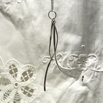シルバーペンダント／揺れる3本（シルバーチェーン50㎝付）