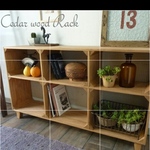 ebata79様オーダー専用　シダー　ウッドラック　シェルフ　ｗ120　ハンドメイド　オープンラック　