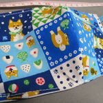 涼しいマスク　２個セット　女性用　白地に撫子　リバーシブル　