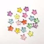 【14mm　60個】クリアカラー STARアクリルビーズ    アソート　