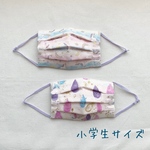 耳が痛くなりにくい小学生用立体マスク 2枚セット女の子