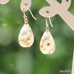 ドライフラワー 雫 ピアス / イヤリング ☘︎︎𝑝𝑢𝑚𝑒ℎ𝑎𝑛𝑎☘︎︎