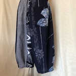 浴衣　リメイク　かぼちゃパンツ　ワイドパンツ　綿　パッチワーク  もんぺ風　着物リメイク
