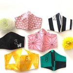 選べる2枚セット　大人小さめサイズ　マスク　フィルターポケット　和柄　選べる　ポケット