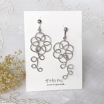 silver【ナナウミフラワー】お花のワイヤーアクセサリー