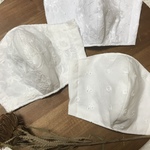 立体マスク　レース×ダブルガーゼ