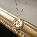 【５月☆新作】14kgf オパールのパヴェジルコニア・ミドルレングス・ネックレス ~ pavé ~（４５ｃｍ） 