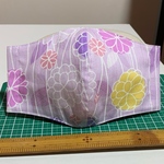 立体布マスク　柄紫　マスクキット