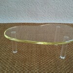 ブライス用　バービー用　テーブル　ドール家具　ドールハウス　イエロー