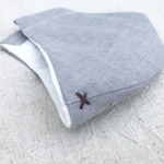 送料無料‼️うすいグレーのコットンマスク男性用２枚セット　シンプルマスク　夏マスク　無地マスク　おしゃれマスク　メンズマスク