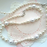 再販♥４WAY♥パールのネックレス(シルバー)