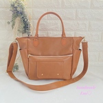 【3oks様専用♡】☆再8販☆おしりふきケース付き2wayマザーズバック☆タイプB・合皮キャメル