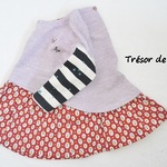 ☆85☆ちょっぴり訳ありレイヤード切替チュニック　