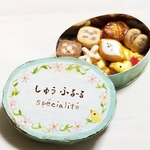 しゅうふるーるクッキー缶《 spécialité ・アンティークブルー》 (ミニチュア)