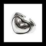 再販 silver925【Heart_Point RING】﻿ハート アンティーク ピープス シルバー パンク ロック メンズ 個性的 病みかわいい ヴィンテージ  銀 量産型 メンヘラ シンプル 