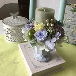 * Light green x Candle  Arrangment * キャンドル　リース　アレンジメント　