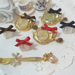 Tea  party！sugar cube & sugar pot broach